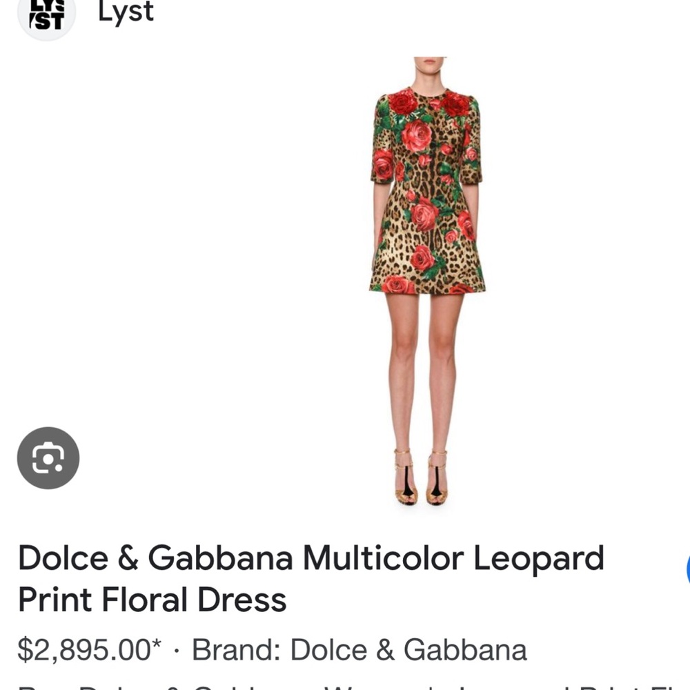 New! Ultra RARE Dolce & Gabbana Leopard Floral Women's Dress - Picture 2 of 14